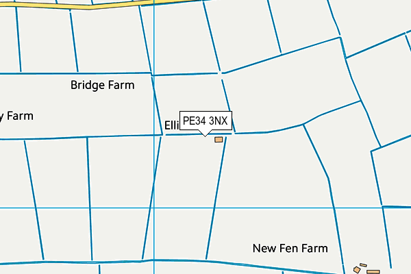 PE34 3NX map - OS VectorMap District (Ordnance Survey) PE34 3NX map - OS VectorMap District (Ordnance Survey)