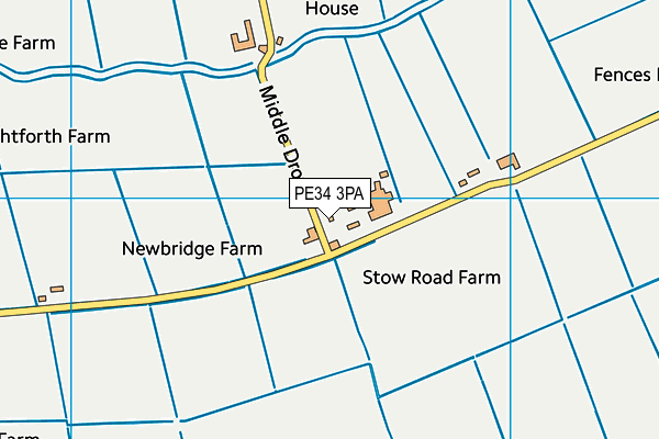 PE34 3PA map - OS VectorMap District (Ordnance Survey) PE34 3PA map - OS VectorMap District (Ordnance Survey)