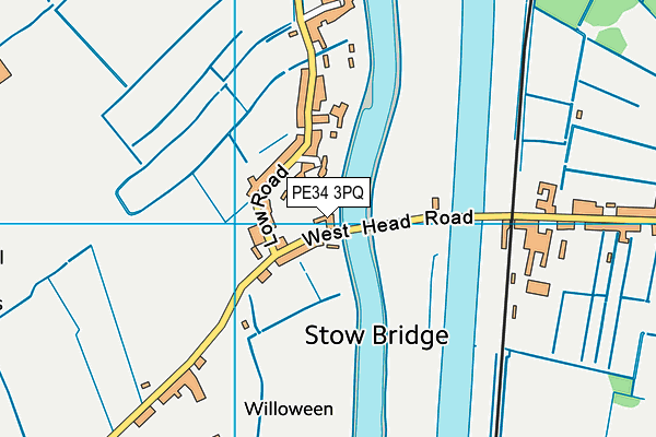 PE34 3PQ map - OS VectorMap District (Ordnance Survey) PE34 3PQ map - OS VectorMap District (Ordnance Survey)