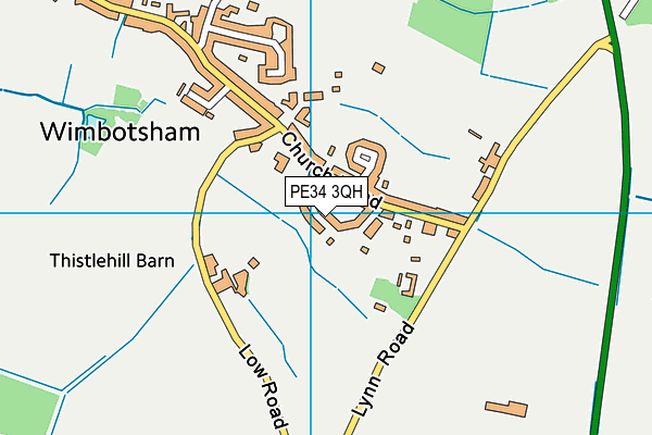 PE34 3QH map - OS VectorMap District (Ordnance Survey) PE34 3QH map - OS VectorMap District (Ordnance Survey)