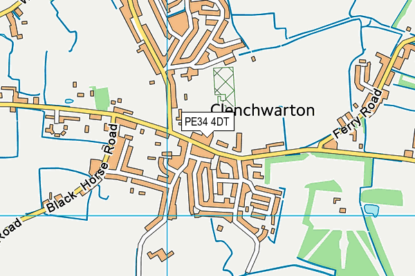 PE34 4DT map - OS VectorMap District (Ordnance Survey) PE34 4DT map - OS VectorMap District (Ordnance Survey)