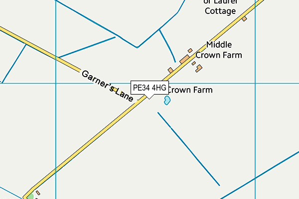 PE34 4HG map - OS VectorMap District (Ordnance Survey) PE34 4HG map - OS VectorMap District (Ordnance Survey)