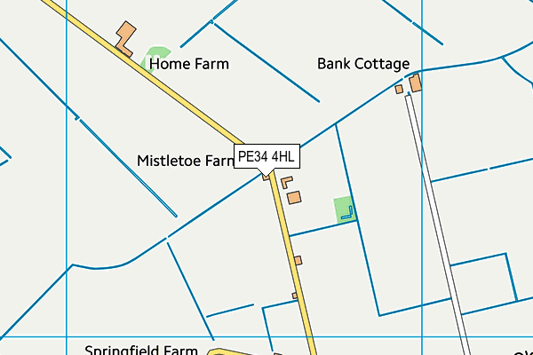 PE34 4HL map - OS VectorMap District (Ordnance Survey) PE34 4HL map - OS VectorMap District (Ordnance Survey)