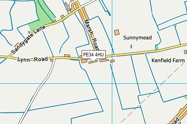 PE34 4HU map - OS VectorMap District (Ordnance Survey) PE34 4HU map - OS VectorMap District (Ordnance Survey)