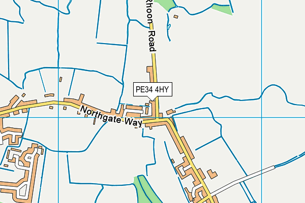 PE34 4HY map - OS VectorMap District (Ordnance Survey) PE34 4HY map - OS VectorMap District (Ordnance Survey)
