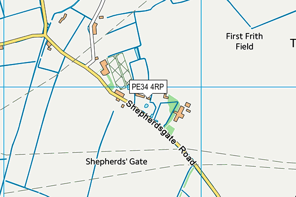 PE34 4RP map - OS VectorMap District (Ordnance Survey) PE34 4RP map - OS VectorMap District (Ordnance Survey)