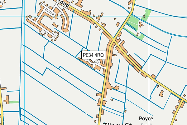 PE34 4RQ map - OS VectorMap District (Ordnance Survey) PE34 4RQ map - OS VectorMap District (Ordnance Survey)