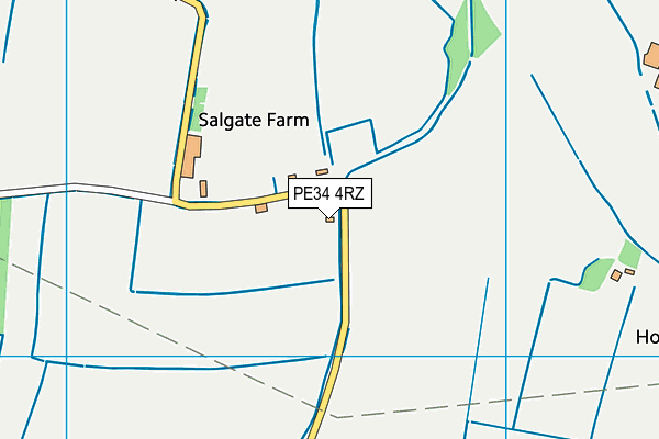 PE34 4RZ map - OS VectorMap District (Ordnance Survey) PE34 4RZ map - OS VectorMap District (Ordnance Survey)
