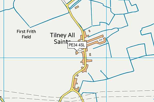 PE34 4SL map - OS VectorMap District (Ordnance Survey)