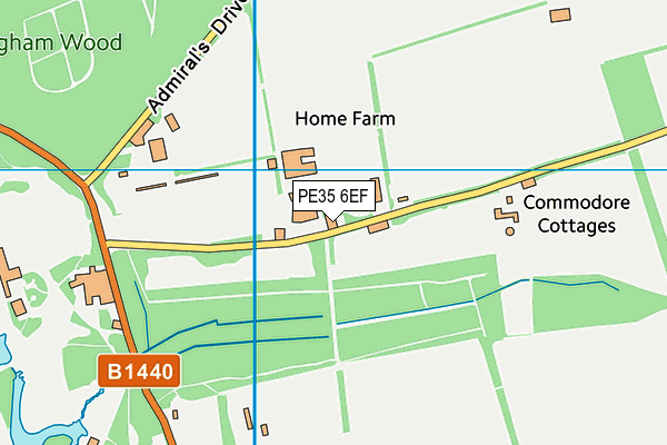 PE35 6EF map - OS VectorMap District (Ordnance Survey) PE35 6EF map - OS VectorMap District (Ordnance Survey)