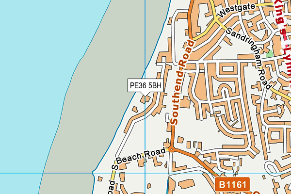 PE36 5BH map - OS VectorMap District (Ordnance Survey) PE36 5BH map - OS VectorMap District (Ordnance Survey)