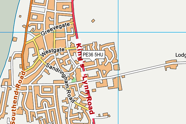 PE36 5HU map - OS VectorMap District (Ordnance Survey) PE36 5HU map - OS VectorMap District (Ordnance Survey)