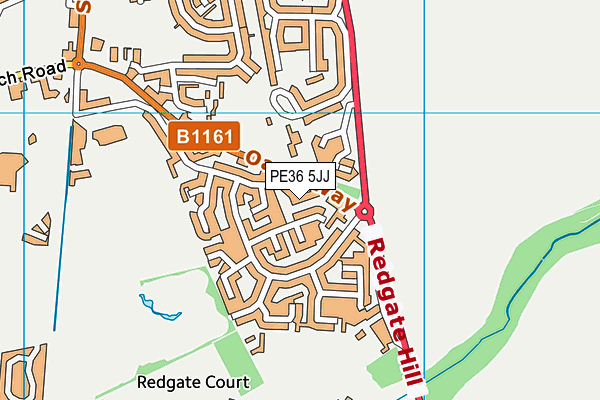 PE36 5JJ map - OS VectorMap District (Ordnance Survey) PE36 5JJ map - OS VectorMap District (Ordnance Survey)