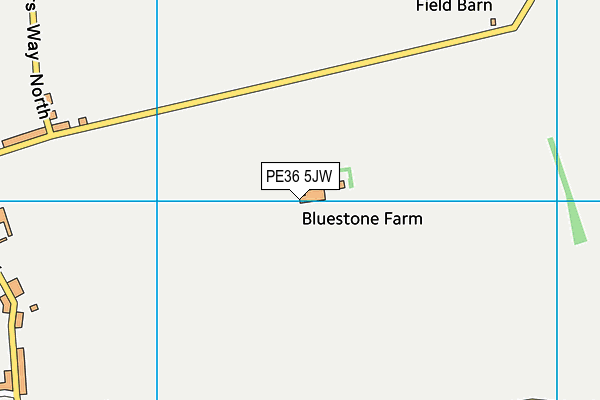 PE36 5JW map - OS VectorMap District (Ordnance Survey) PE36 5JW map - OS VectorMap District (Ordnance Survey)