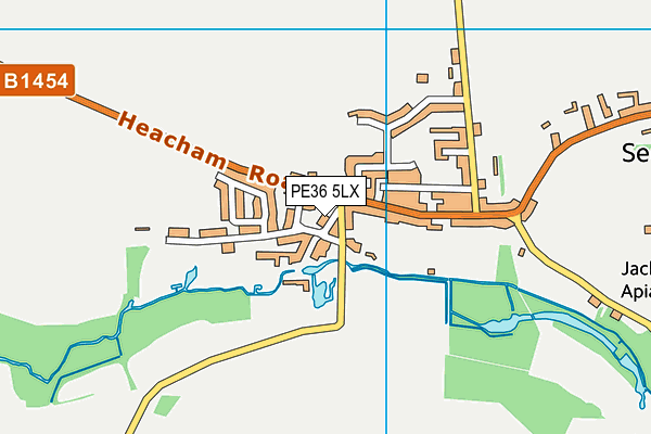 PE36 5LX map - OS VectorMap District (Ordnance Survey) PE36 5LX map - OS VectorMap District (Ordnance Survey)