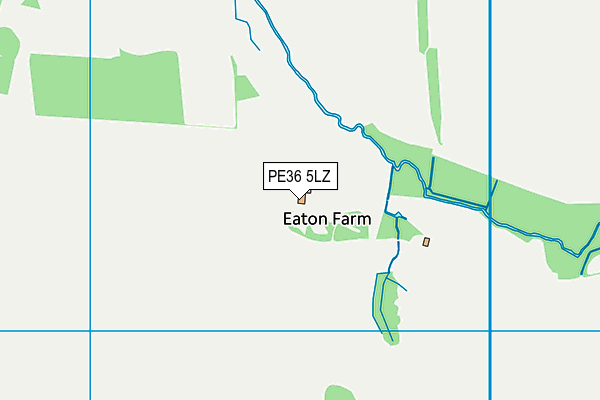 PE36 5LZ map - OS VectorMap District (Ordnance Survey) PE36 5LZ map - OS VectorMap District (Ordnance Survey)