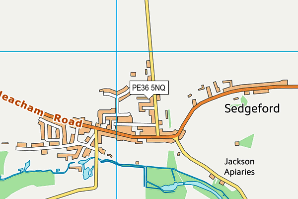 PE36 5NQ map - OS VectorMap District (Ordnance Survey) PE36 5NQ map - OS VectorMap District (Ordnance Survey)