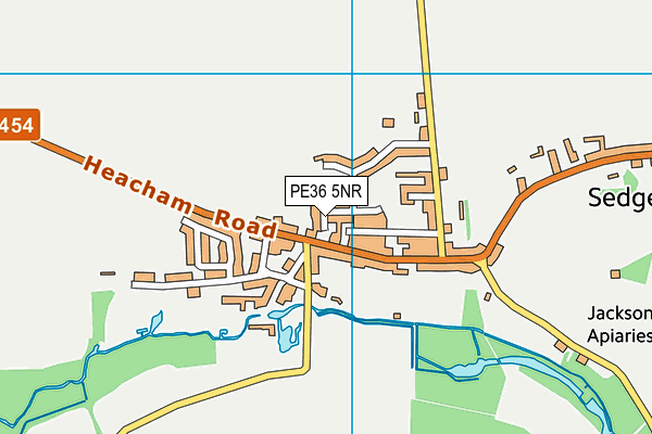 PE36 5NR map - OS VectorMap District (Ordnance Survey) PE36 5NR map - OS VectorMap District (Ordnance Survey)