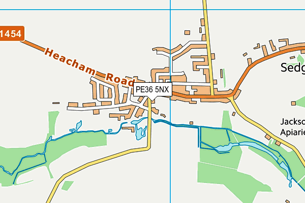 PE36 5NX map - OS VectorMap District (Ordnance Survey) PE36 5NX map - OS VectorMap District (Ordnance Survey)