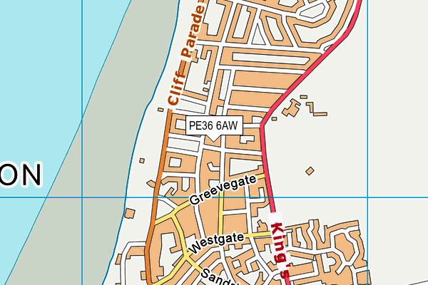 PE36 6AW map - OS VectorMap District (Ordnance Survey) PE36 6AW map - OS VectorMap District (Ordnance Survey)