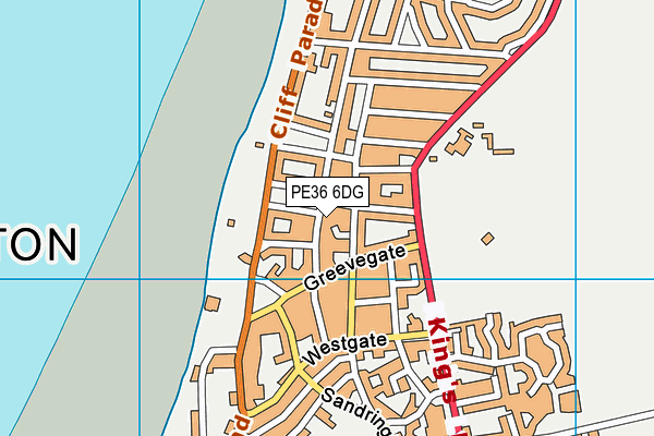 PE36 6DG map - OS VectorMap District (Ordnance Survey) PE36 6DG map - OS VectorMap District (Ordnance Survey)