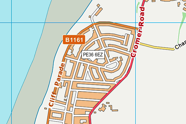 PE36 6EZ map - OS VectorMap District (Ordnance Survey) PE36 6EZ map - OS VectorMap District (Ordnance Survey)