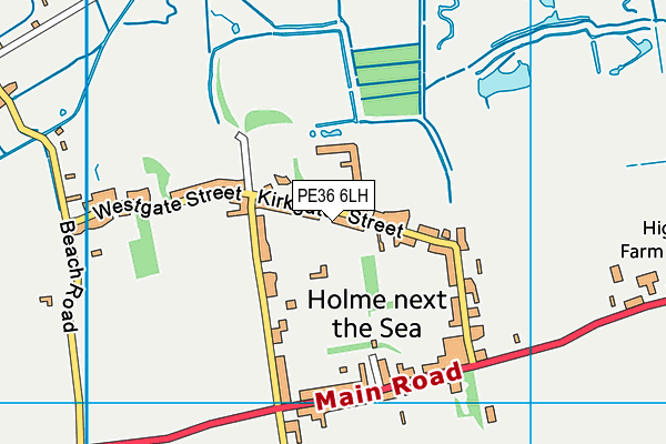 PE36 6LH map - OS VectorMap District (Ordnance Survey) PE36 6LH map - OS VectorMap District (Ordnance Survey)