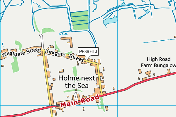 PE36 6LJ map - OS VectorMap District (Ordnance Survey) PE36 6LJ map - OS VectorMap District (Ordnance Survey)