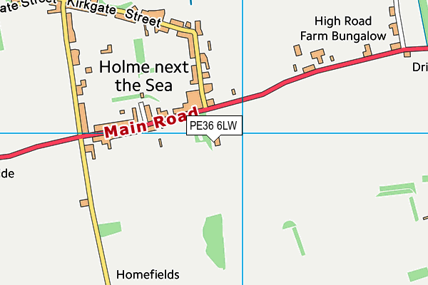 PE36 6LW map - OS VectorMap District (Ordnance Survey) PE36 6LW map - OS VectorMap District (Ordnance Survey)