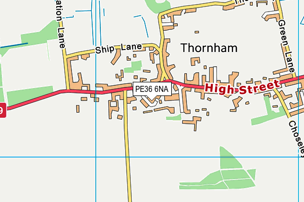 PE36 6NA map - OS VectorMap District (Ordnance Survey) PE36 6NA map - OS VectorMap District (Ordnance Survey)