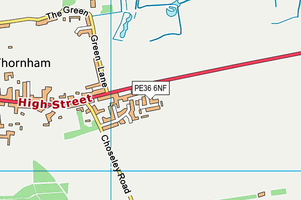 PE36 6NF map - OS VectorMap District (Ordnance Survey) PE36 6NF map - OS VectorMap District (Ordnance Survey)