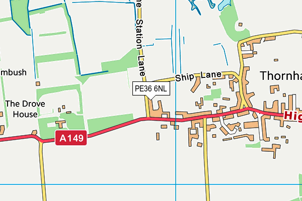PE36 6NL map - OS VectorMap District (Ordnance Survey) PE36 6NL map - OS VectorMap District (Ordnance Survey)