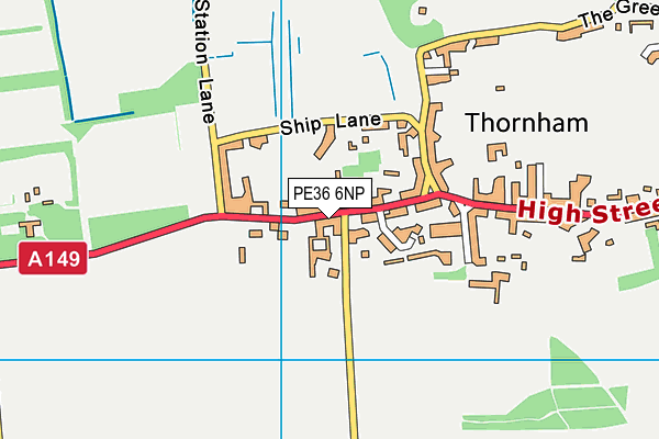PE36 6NP map - OS VectorMap District (Ordnance Survey) PE36 6NP map - OS VectorMap District (Ordnance Survey)