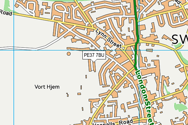 PE37 7BU map - OS VectorMap District (Ordnance Survey) PE37 7BU map - OS VectorMap District (Ordnance Survey)