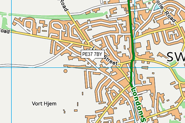 PE37 7BY map - OS VectorMap District (Ordnance Survey) PE37 7BY map - OS VectorMap District (Ordnance Survey)
