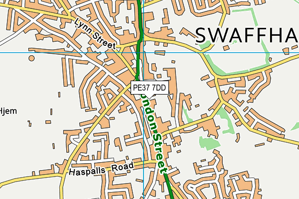 PE37 7DD map - OS VectorMap District (Ordnance Survey) PE37 7DD map - OS VectorMap District (Ordnance Survey)