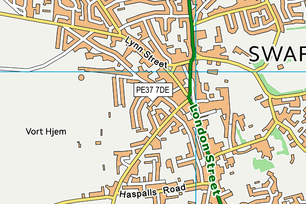 PE37 7DE map - OS VectorMap District (Ordnance Survey) PE37 7DE map - OS VectorMap District (Ordnance Survey)
