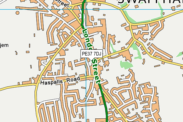 PE37 7DJ map - OS VectorMap District (Ordnance Survey) PE37 7DJ map - OS VectorMap District (Ordnance Survey)