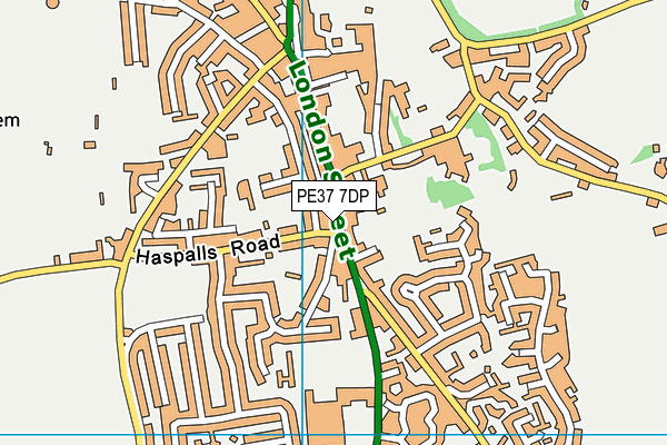 PE37 7DP map - OS VectorMap District (Ordnance Survey) PE37 7DP map - OS VectorMap District (Ordnance Survey)