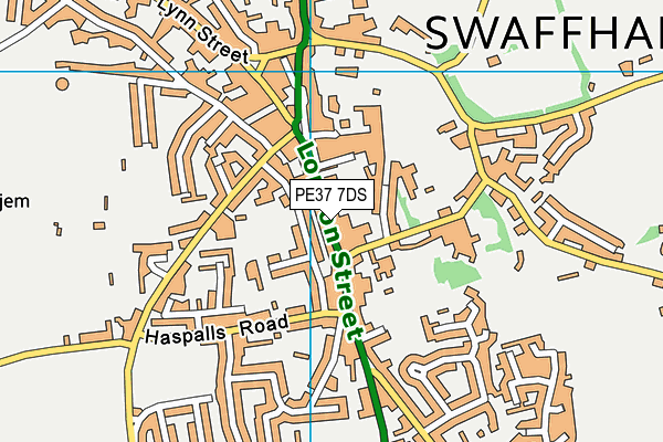 PE37 7DS map - OS VectorMap District (Ordnance Survey) PE37 7DS map - OS VectorMap District (Ordnance Survey)