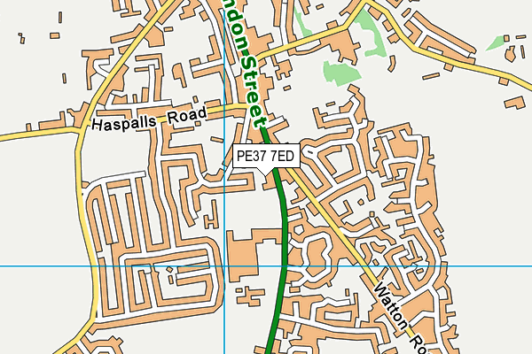 PE37 7ED map - OS VectorMap District (Ordnance Survey) PE37 7ED map - OS VectorMap District (Ordnance Survey)