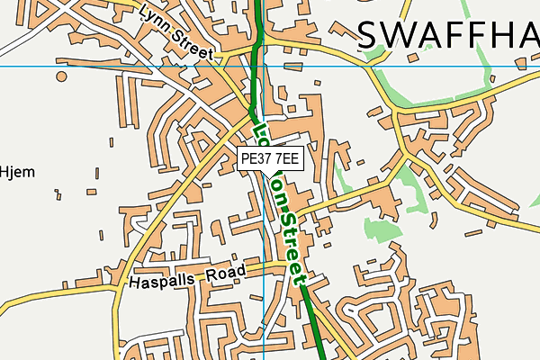 PE37 7EE map - OS VectorMap District (Ordnance Survey) PE37 7EE map - OS VectorMap District (Ordnance Survey)