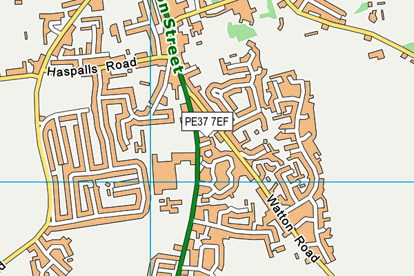 PE37 7EF map - OS VectorMap District (Ordnance Survey) PE37 7EF map - OS VectorMap District (Ordnance Survey)
