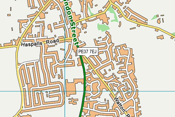 PE37 7EJ map - OS VectorMap District (Ordnance Survey) PE37 7EJ map - OS VectorMap District (Ordnance Survey)