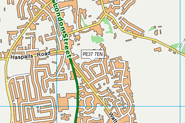 PE37 7EN map - OS VectorMap District (Ordnance Survey) PE37 7EN map - OS VectorMap District (Ordnance Survey)