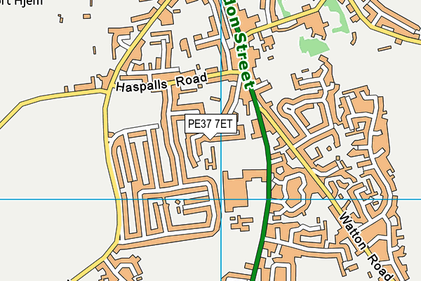PE37 7ET map - OS VectorMap District (Ordnance Survey) PE37 7ET map - OS VectorMap District (Ordnance Survey)