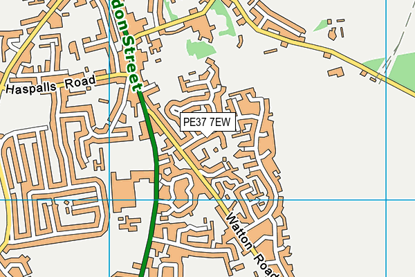 PE37 7EW map - OS VectorMap District (Ordnance Survey) PE37 7EW map - OS VectorMap District (Ordnance Survey)