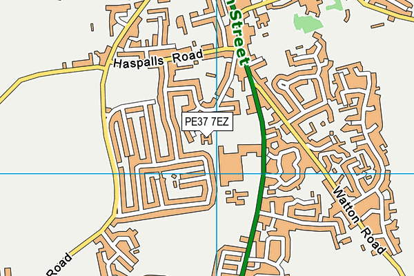 PE37 7EZ map - OS VectorMap District (Ordnance Survey) PE37 7EZ map - OS VectorMap District (Ordnance Survey)