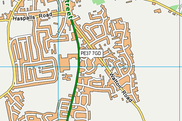 PE37 7GD map - OS VectorMap District (Ordnance Survey) PE37 7GD map - OS VectorMap District (Ordnance Survey)