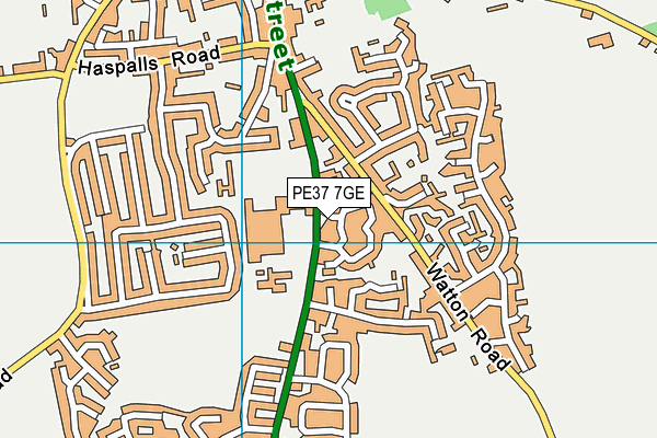 PE37 7GE map - OS VectorMap District (Ordnance Survey) PE37 7GE map - OS VectorMap District (Ordnance Survey)